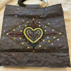 Haitian embroidered bag by Joseph Jn Ednord